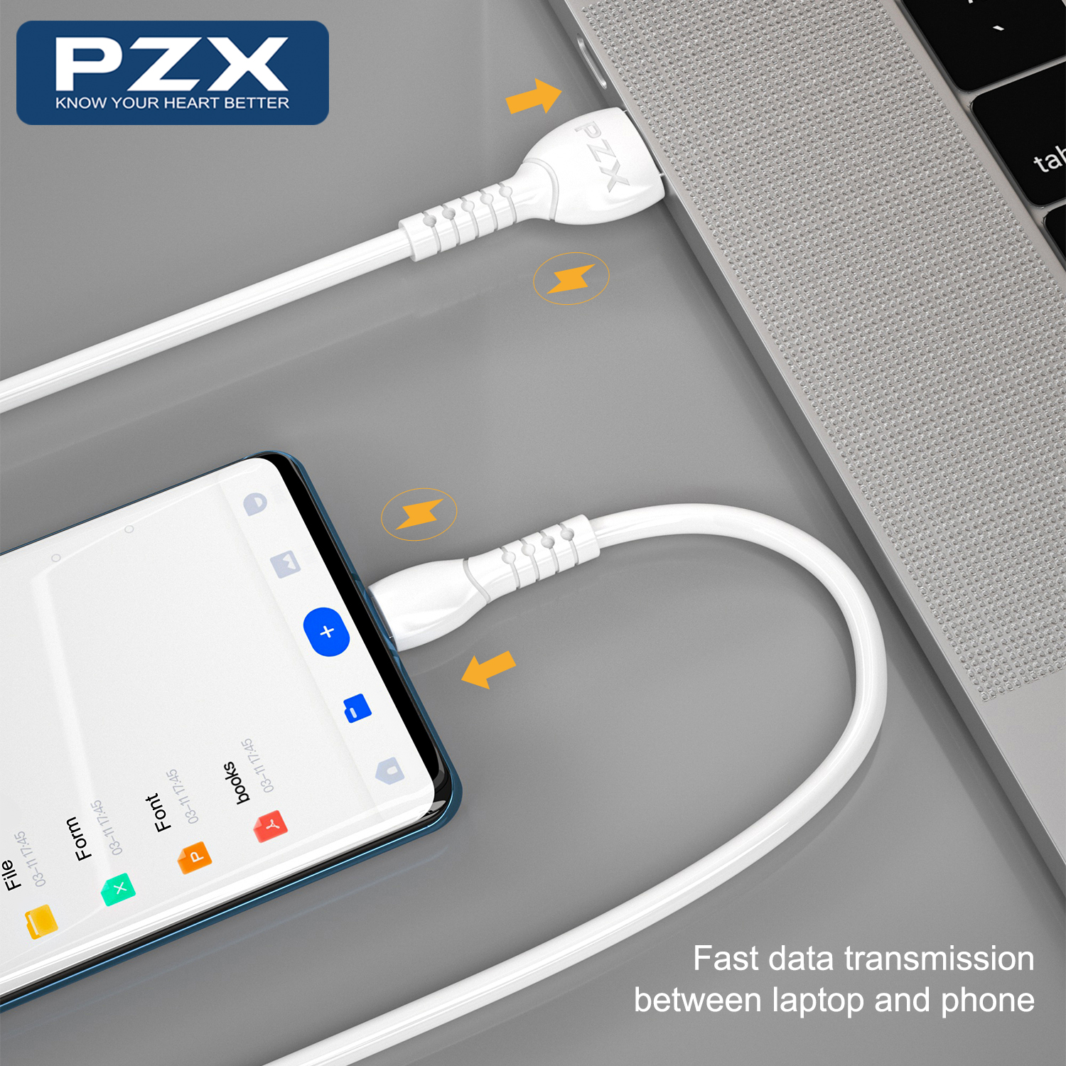 PZX V149s usb í usb-c 3A 2m